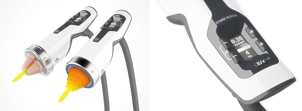 Встроенный дисплей и кнопки управления в теле аппликатора F-SW «SEPIA»