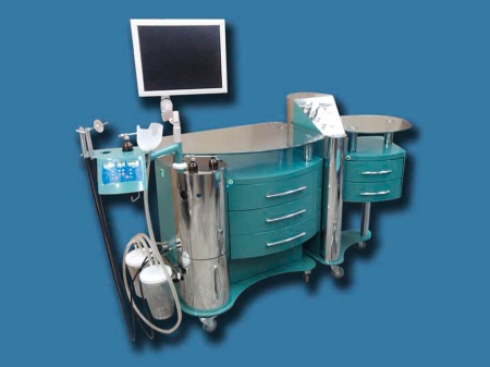 ЛОР комбайн Элема Н ЛК1 со стойкой и гнездами для эндоскопов